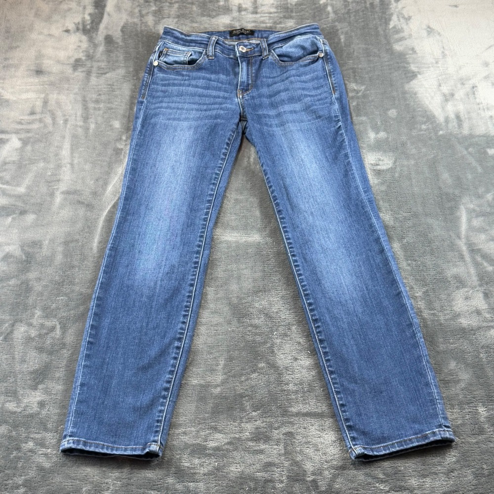 Judy Blue Los Angeles Straight Fit Jeans Medium Wash Blue Denim JB82356DK 5/27